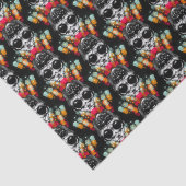 Schattigee Herfst Spider met Dewdrop Pet Pattern Tissuepapier (Detail)