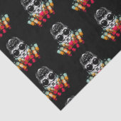 Schattigee Herfst Spider met Dewdrop Pet Pattern Tissuepapier (Detail)