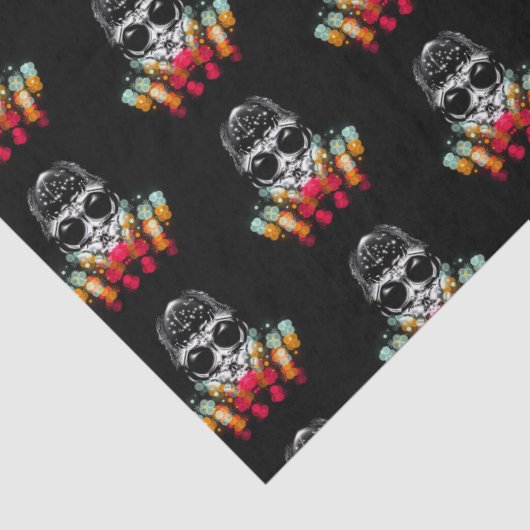 Schattigee Herfst Spider met Dewdrop Pet Pattern Tissuepapier (Detail)