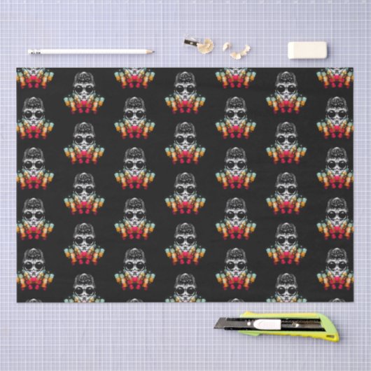 Schattigee Herfst Spider met Dewdrop Pet Pattern Tissuepapier (Craft)