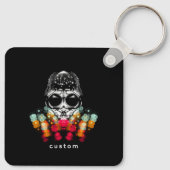 Schattigee Herfst Spider met Dewdrop Pet Sleutelhanger (Achterkant)