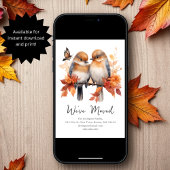 Schattigee Herfst Vogels | We hebben het adres ver Aankondiging