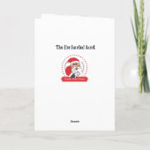 Schattigee herfstbladeren herfstkerstman Kaart (Achterkant)