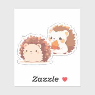 Schattigee herfstegels - Kawaii Herfst Forest Anim Sticker