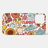 Schattigee herfstelementen Hand getrokken Case-Mate iPhone Case (Achterkant (horizontaal))