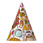 Schattigee herfstelementen Hand getrokken Feesthoedjes (Links)