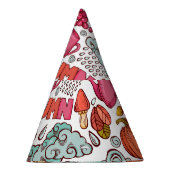 Schattigee herfstelementen Hand getrokken Feesthoedjes (Rechts)