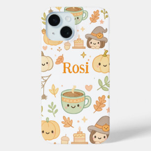 Schattigee herfstpompoen iPhone-hoesje - gepersona