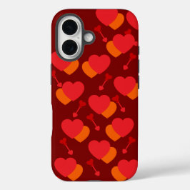 Schattigee herhalende hart iPhone / iPad case
