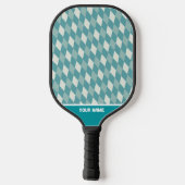 Schattigee Herrignbone Groene Pickleball Paddle (Achterkant)