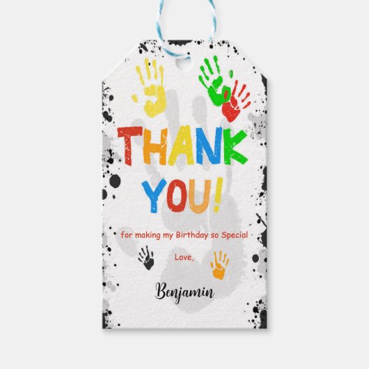 Schattigee High Five Cadeau Labels Cadeaulabel (Voorkant)