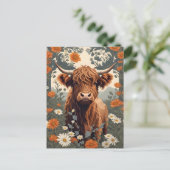 Schattigee  Highland Koe Briefkaart (Staand voorkant)