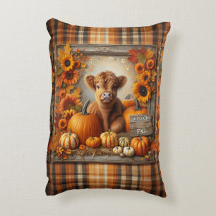 Schattigee Highland Koe Herfstprint Accent Kussen