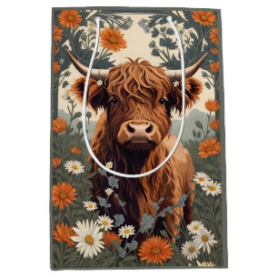 Schattigee  Highland Koe Medium Cadeauzakje