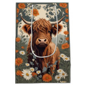 Schattigee  Highland Koe Medium Cadeauzakje (Achterkant)
