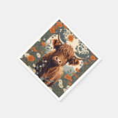 Schattigee Highland Koe Servet (Hoek)