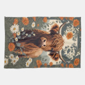 Schattigee  Highland Koe Theedoek (Horizontaal)