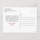 Schattigee Hippo en Pudding Grappige Kerst Dank U Feestdagenkaart (Achterkant)