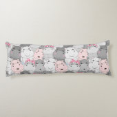 Schattigee Hippo's Lichaamskussen (Achterkant)