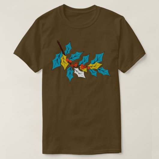 Schattigee Holly Branch T-shirt (Design voorkant)