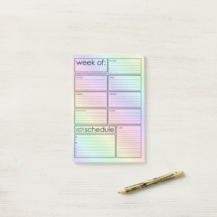 Schattigee holografische weekplanner Post-it® note