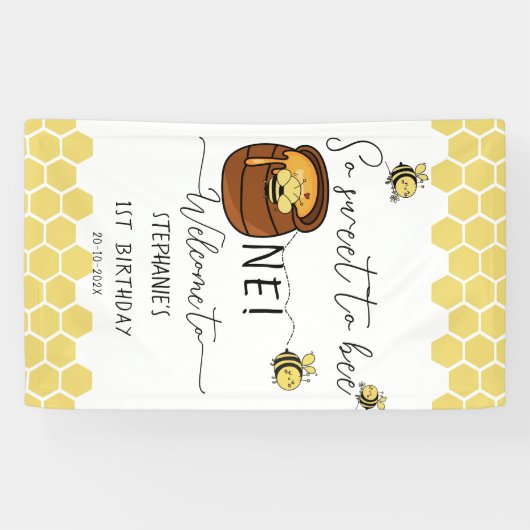 Schattigee hommel zo lief om één 1e verjaardag te spandoek (Horizontaal)