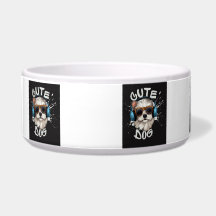 SCHATTIGEE HOND AFBEELDING,,,, Keramische Pet Bowl