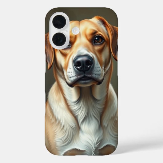 Schattigee hond beeldende kunst Moderne illustrati Case-Mate iPhone Case (Achterkant)