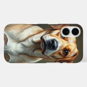 Schattigee hond beeldende kunst Moderne illustrati Case-Mate iPhone Case (Achterkant (horizontaal))
