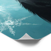 Schattigee Hond Dragen Santa Hat Dachshund Christm Poster (Hoek)