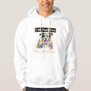 Schattigee hond duimen omhoog Ik ben er zeker van Hoodie