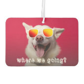 Schattigee Hond Foto Auto Luchtverfrisser (Achterkant)