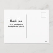 Schattigee hond kerst bedankt feestdagenkaart (Achterkant)