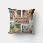 Schattigee Hond Mam Custom Foto Kussen (Voorkant)