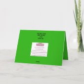 Schattigee hond met kerstverlichting kaart (Achterkant)