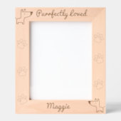 Schattigee hond perfect geliefd gegraveerde lijstjes (Voorkant)