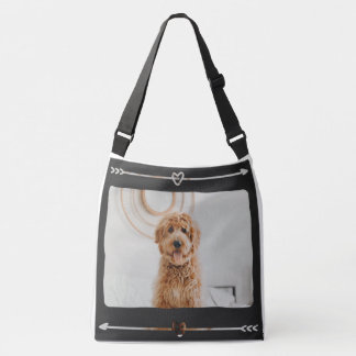Schattigee hond Schattig hart & pijl stijlvol Crossbody Tas