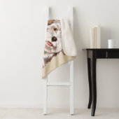 Schattigee hond Sherpa Blanket Deken (In situ)