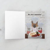 Schattigee hond  Vaderdag Kaart (Binnen)