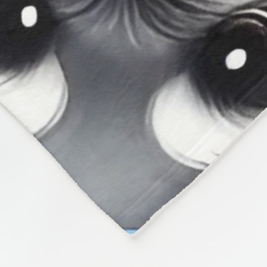 Schattigee hond van Schnauzer Animal Pattern Fleece Deken (Hoek)