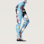 Schattigee hond van Schnauzer Animal Pattern Leggings (Rechts)
