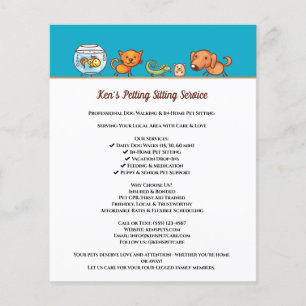 Schattigee Hond Walking Dierenverzorging Huisdier  Flyer