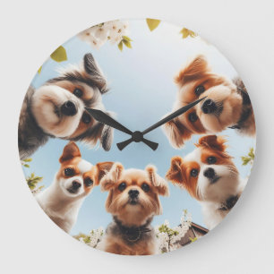Schattigee honden Funny Dog Muur Klok