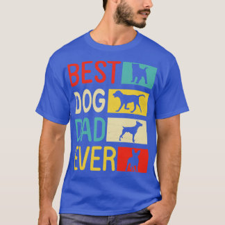 Schattigee Honden Gelukkig Beste Hond Papa Ooit Mo T-shirt