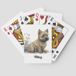 Schattigee hondenillustratie - Cairn Terrier Pokerkaarten