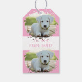 Schattigee Hondenliefhebbers Gepersonaliseerd Foto Cadeaulabel (Achterkant)