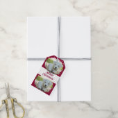 Schattigee Hondenliefhebbers Gepersonaliseerde fot Cadeaulabel (Met Touw)