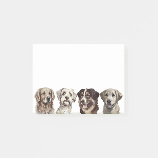 Schattigee hondenlijn post-it® notes (Voorkant)