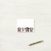 Schattigee hondenlijn post-it® notes (Op bureau)