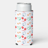 Schattigee HONDENPOOTPRENTEN en LIEFDESHARTEN (Seltzer Voorkant)